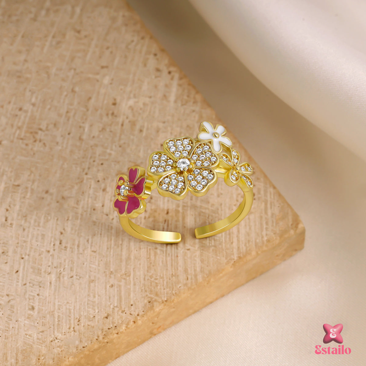 Sakura Meadow Wrap Ring