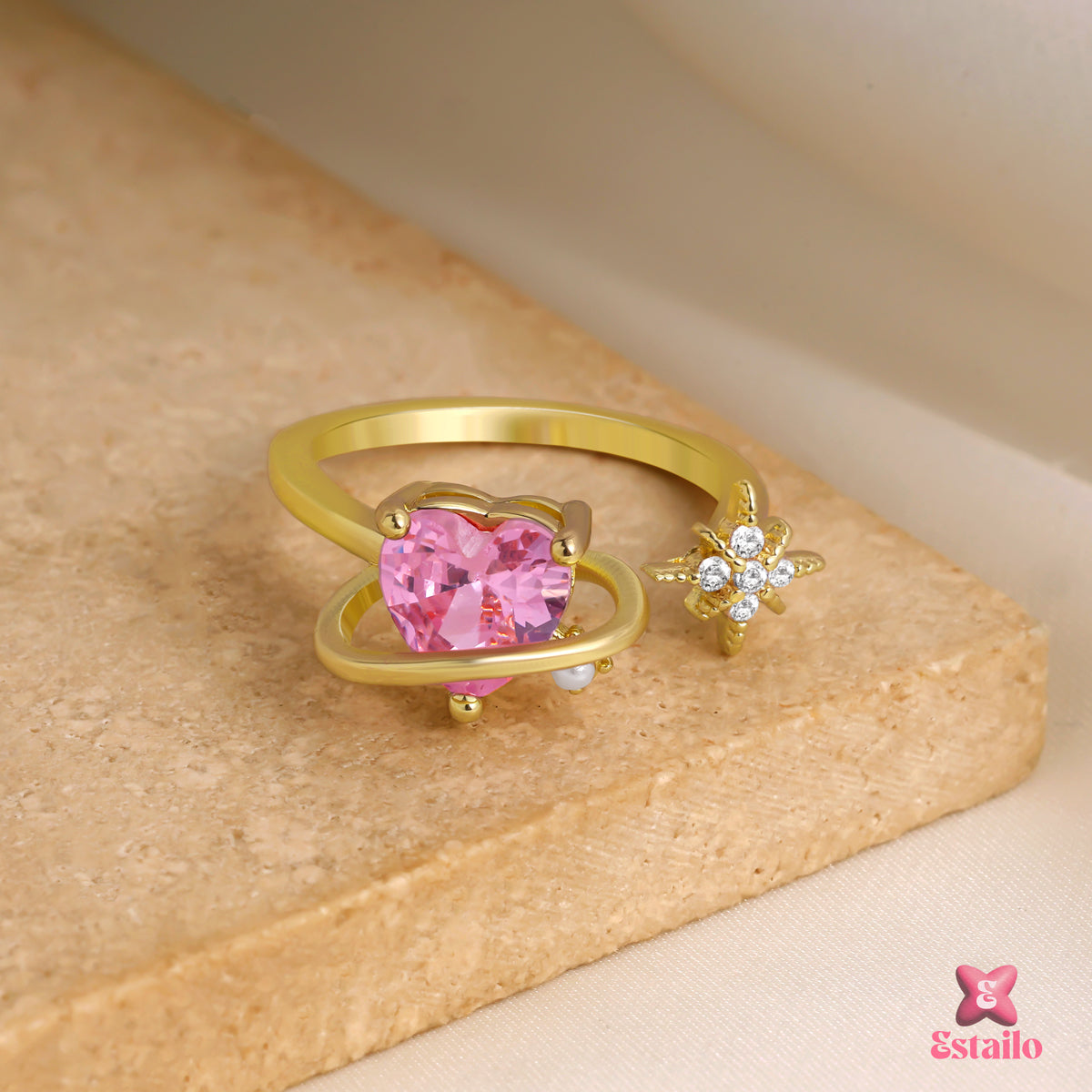 Pink Nova Wrap Ring