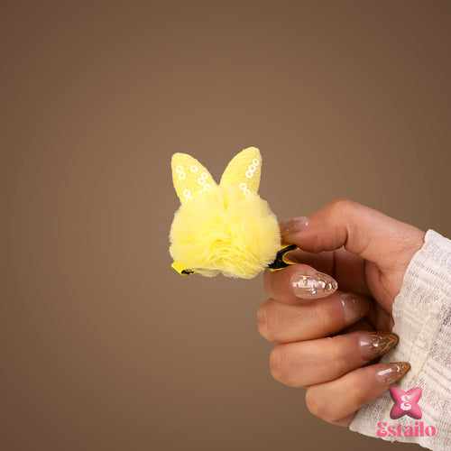 Yellow Bunny Hair Clip