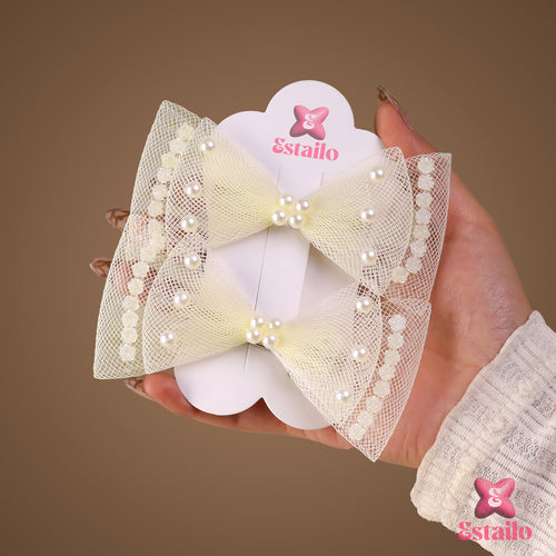 Glamour Glitter Bow Clip