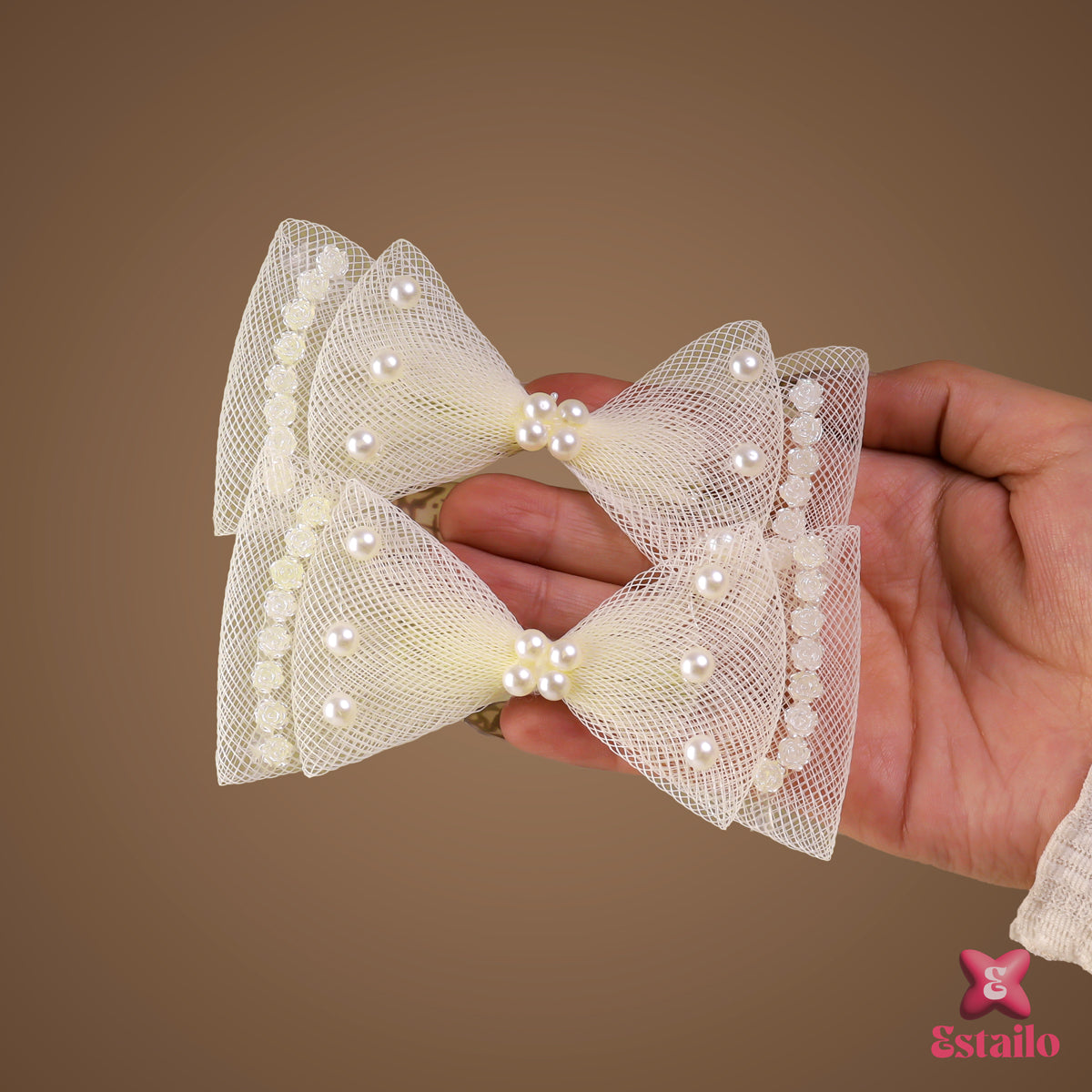 Glamour Glitter Bow Clip