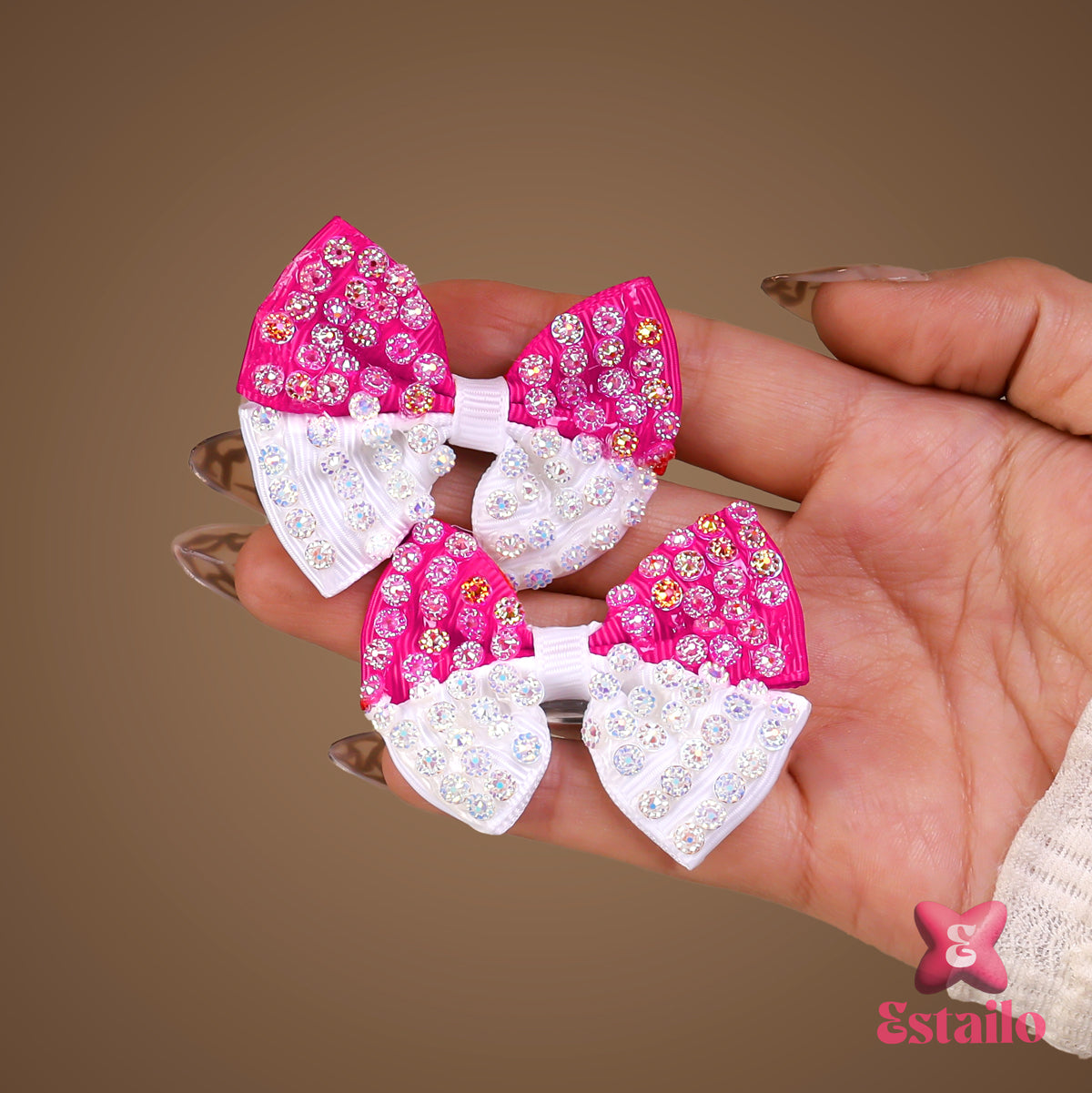 Sparkling Celebration Bows Clip