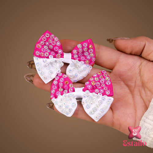 Sparkling Celebration Bows Clip