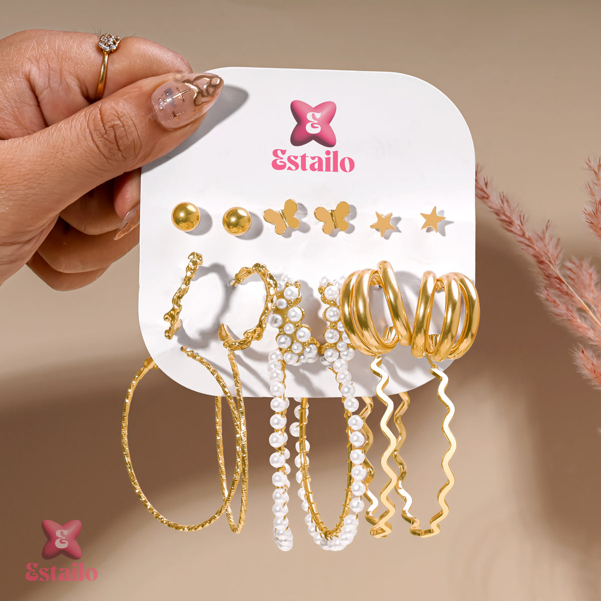 Glamour Gold Earring