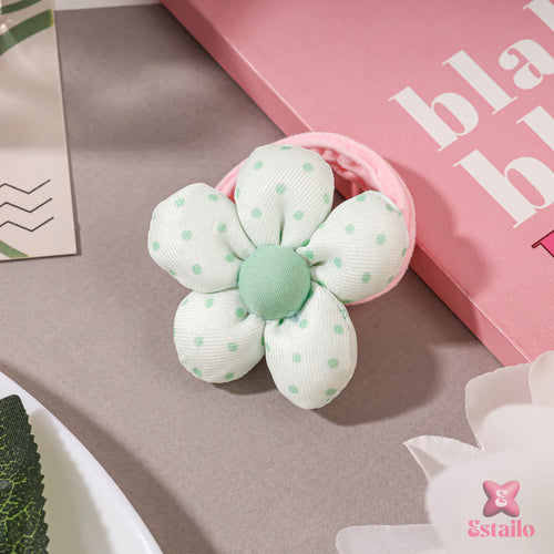 Enamel Blossom Hair Tie