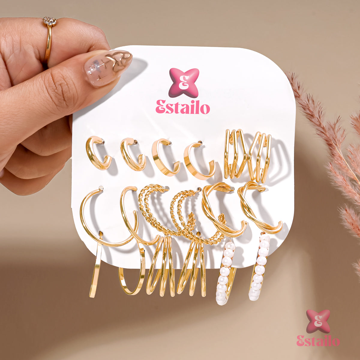 Golden Hoops Earring