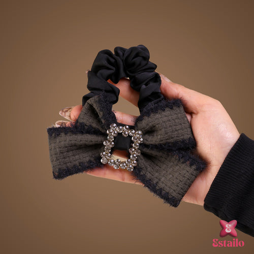 Glimmer Buckle Bow Scrunchie