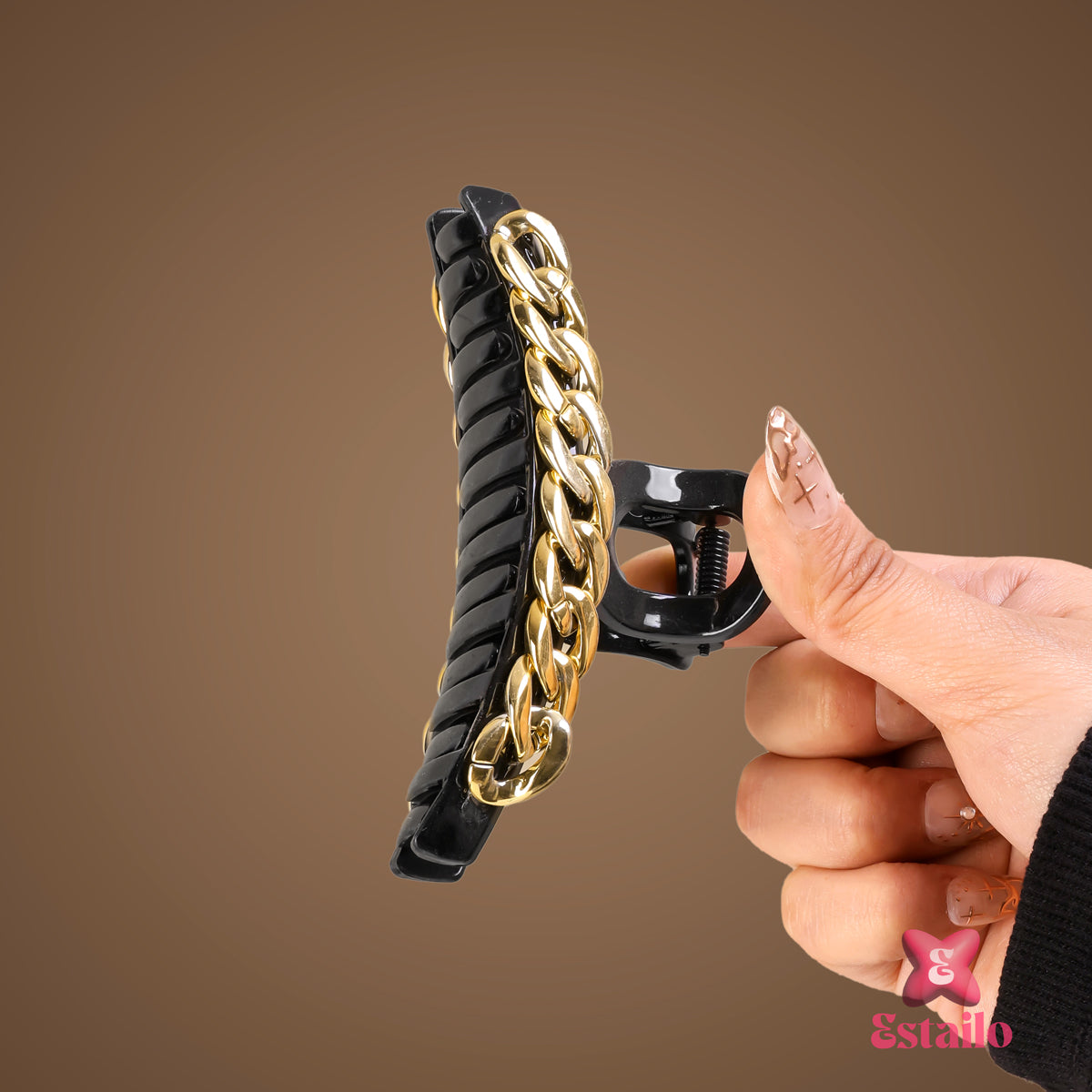Chained Black Hair Clutcher
