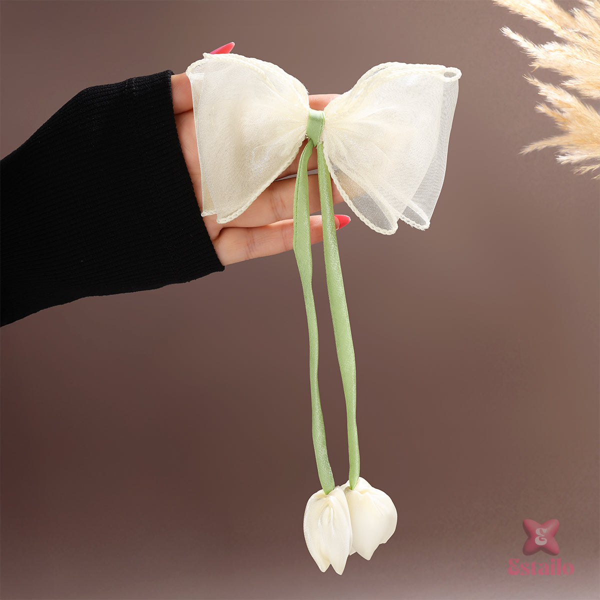 Elegant Tulip Bow Clip
