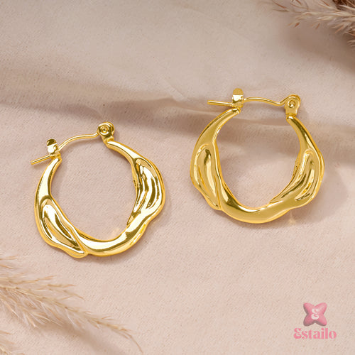 Waverly Gold Hoops Earrings