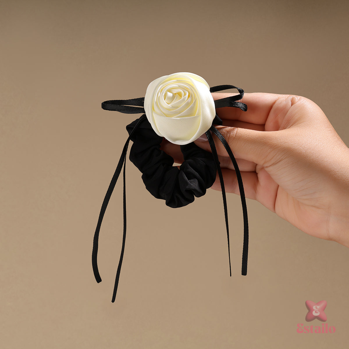 Enchanted Rose Hair Tie