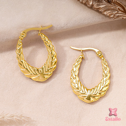 Leafstream Hoops Earrings