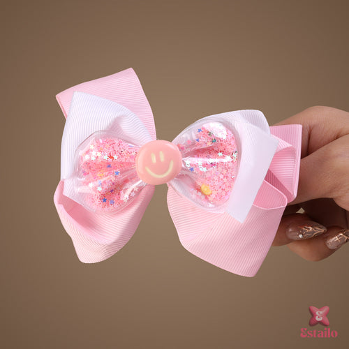 Sparkling Bow Pink Clip