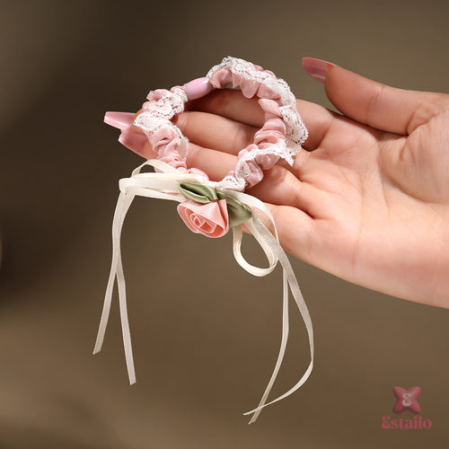 Lacy Bloom Scrunchie