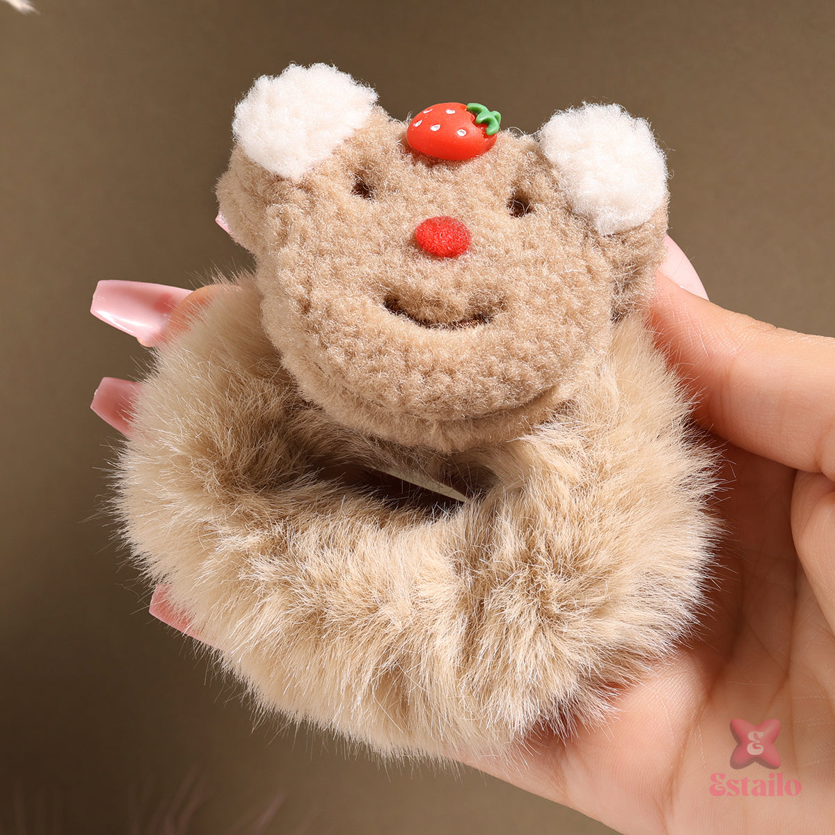 Berry Cute Capybara Hair Tie