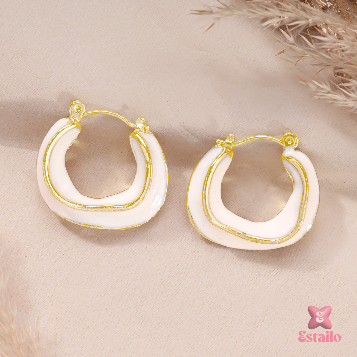 Golden Halo Hoops Earrings