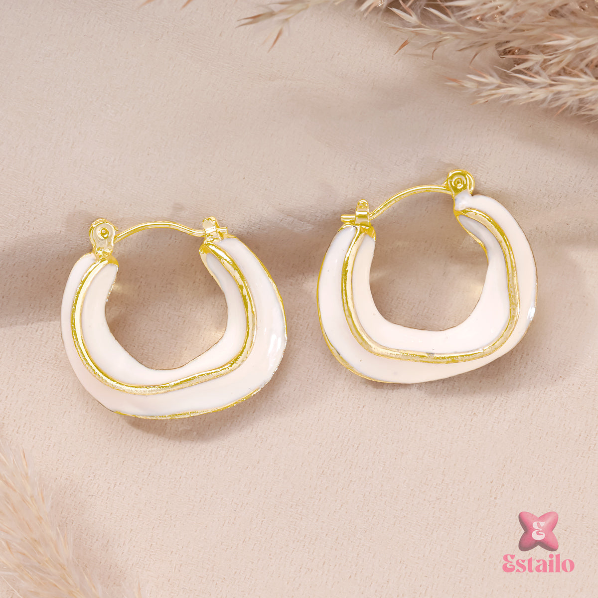 Golden Halo Hoops Earrings