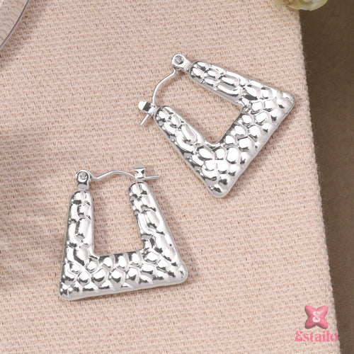 Small Hammered Hoop Earrings