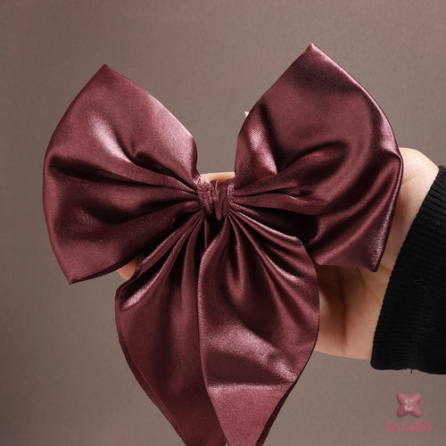 Elegant Oversized Hair Bow Clip