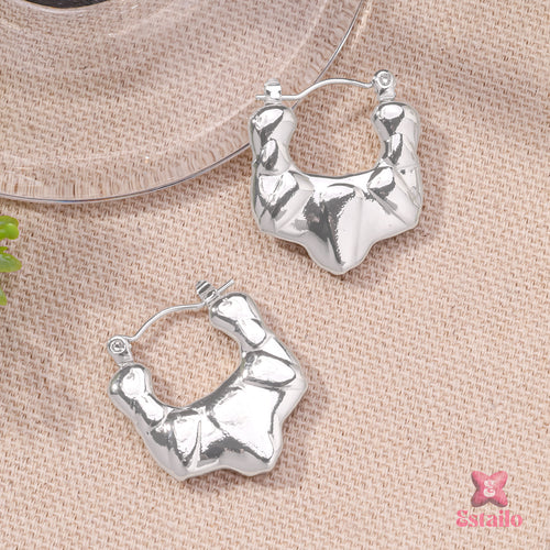 Wavelet Hoops Earrings