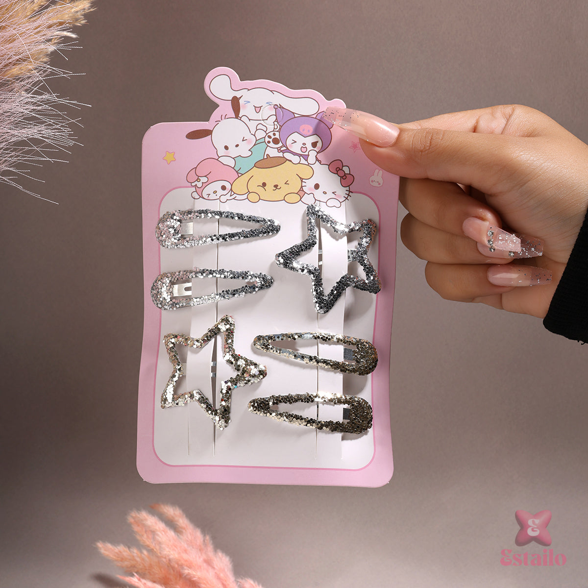 Glimmering Star Clips
