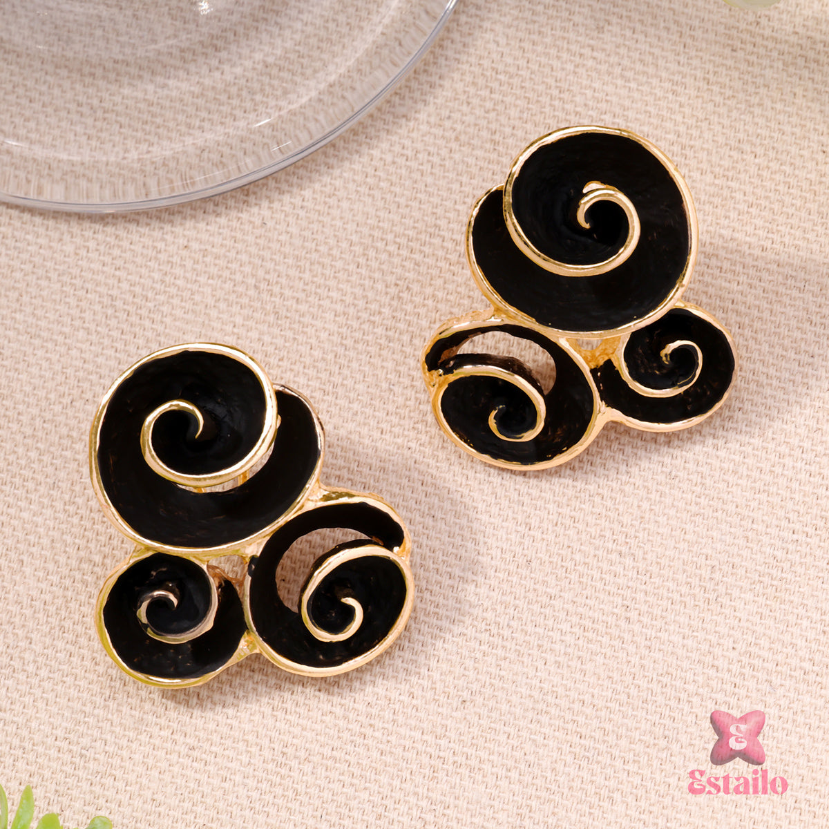 Midnight Swirls Earrings