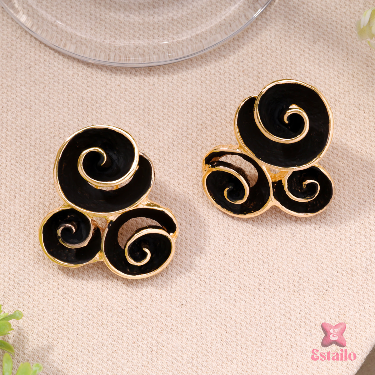 Midnight Swirls Earrings