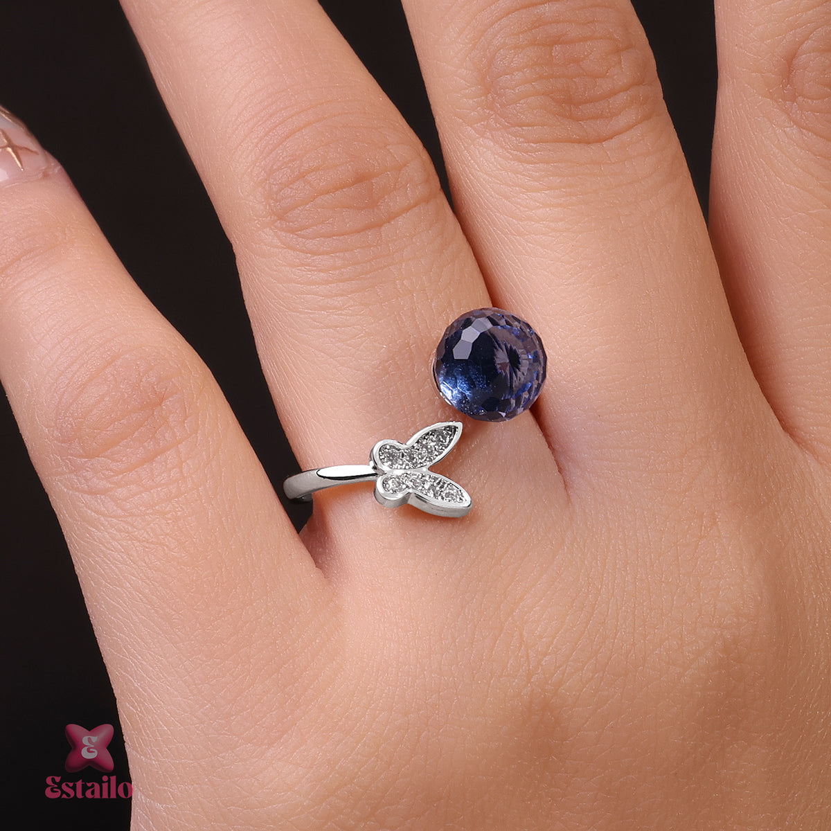 Blue Morpho Grace Ring