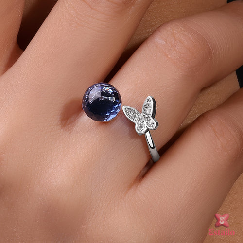 Blue Morpho Grace Ring
