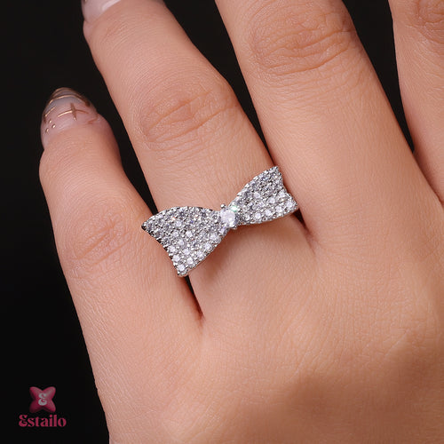 Precious Bow Statement Ring