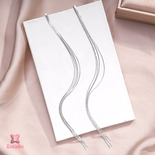 Glimmering Filament Drops Earrings