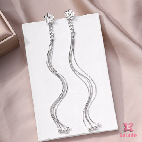 Sparkling Flora Swirls Earrings