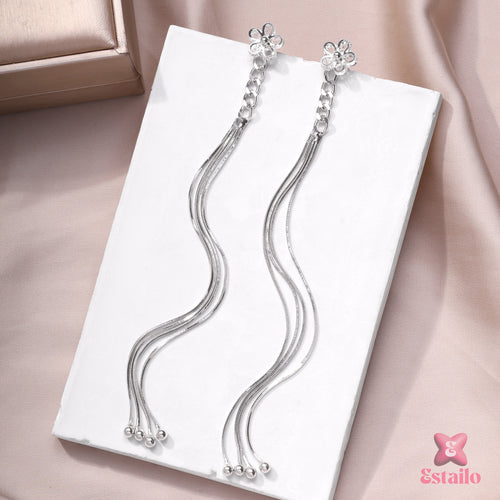 Sparkling Flora Swirls Earrings