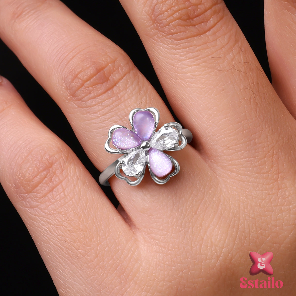 Whirlwind Blossom Ring