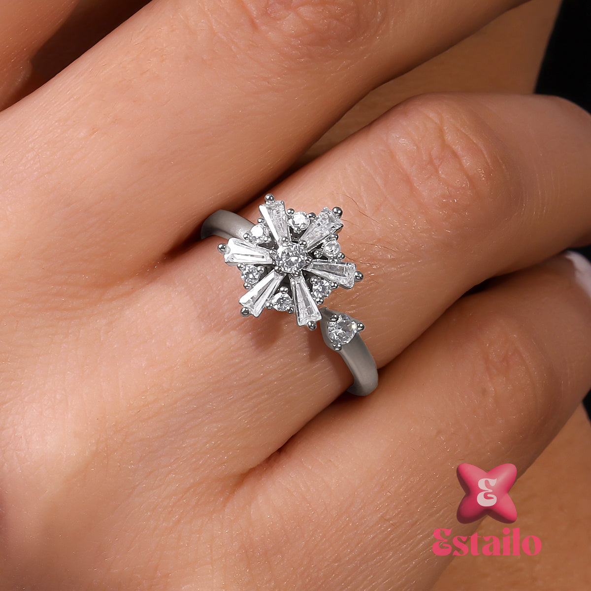 Snowflake Spinner Ring
