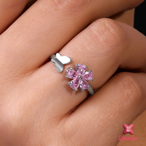 Floral Dewdrop Ring