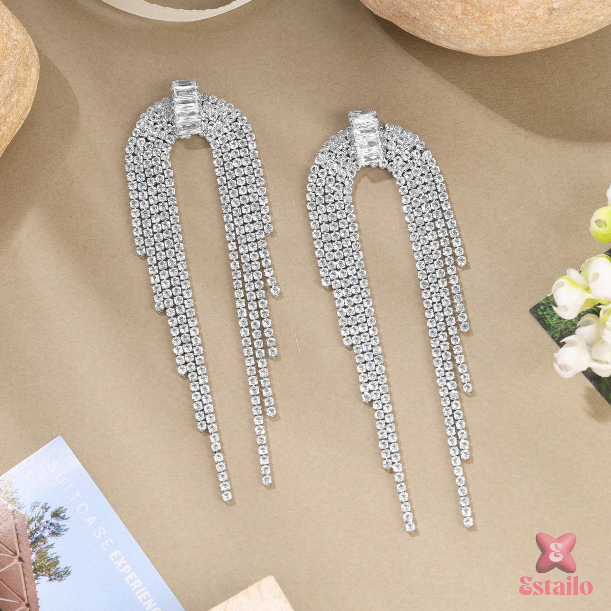 Glimmering Waterfall Earrings