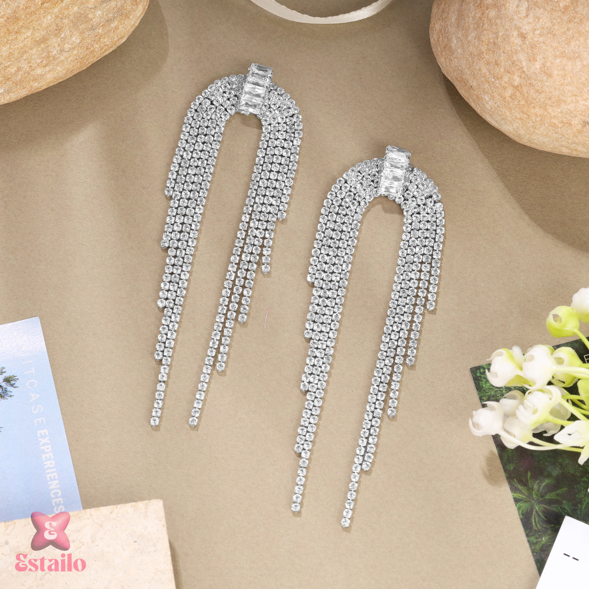 Glimmering Waterfall Earrings