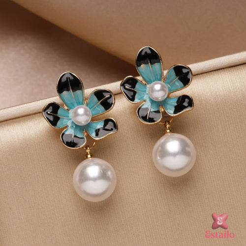 Enamel Bloom Earrings
