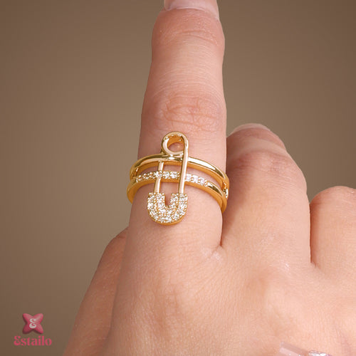 Gilded Pin Ring