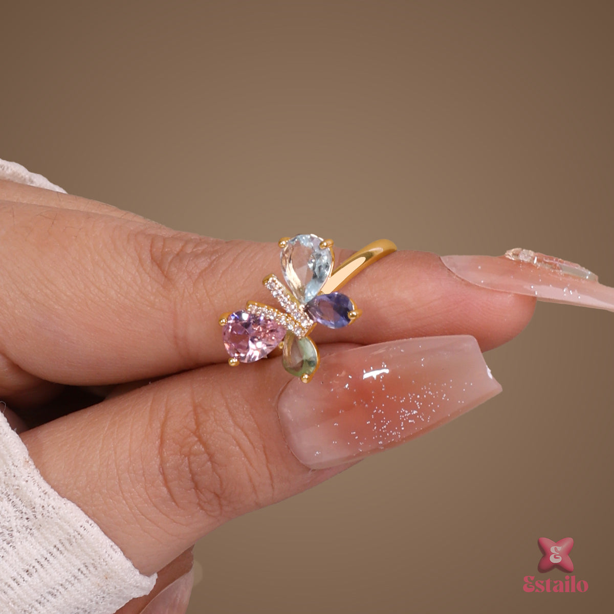 Rainbow Wing Ring