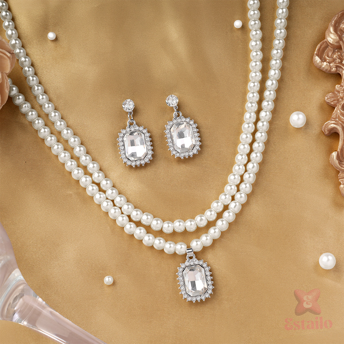 Regency Pearl Necklace Set