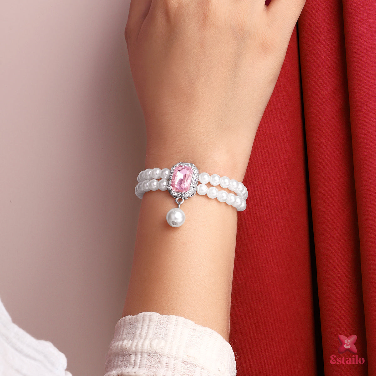 Blush Regency Pearl Bracelet