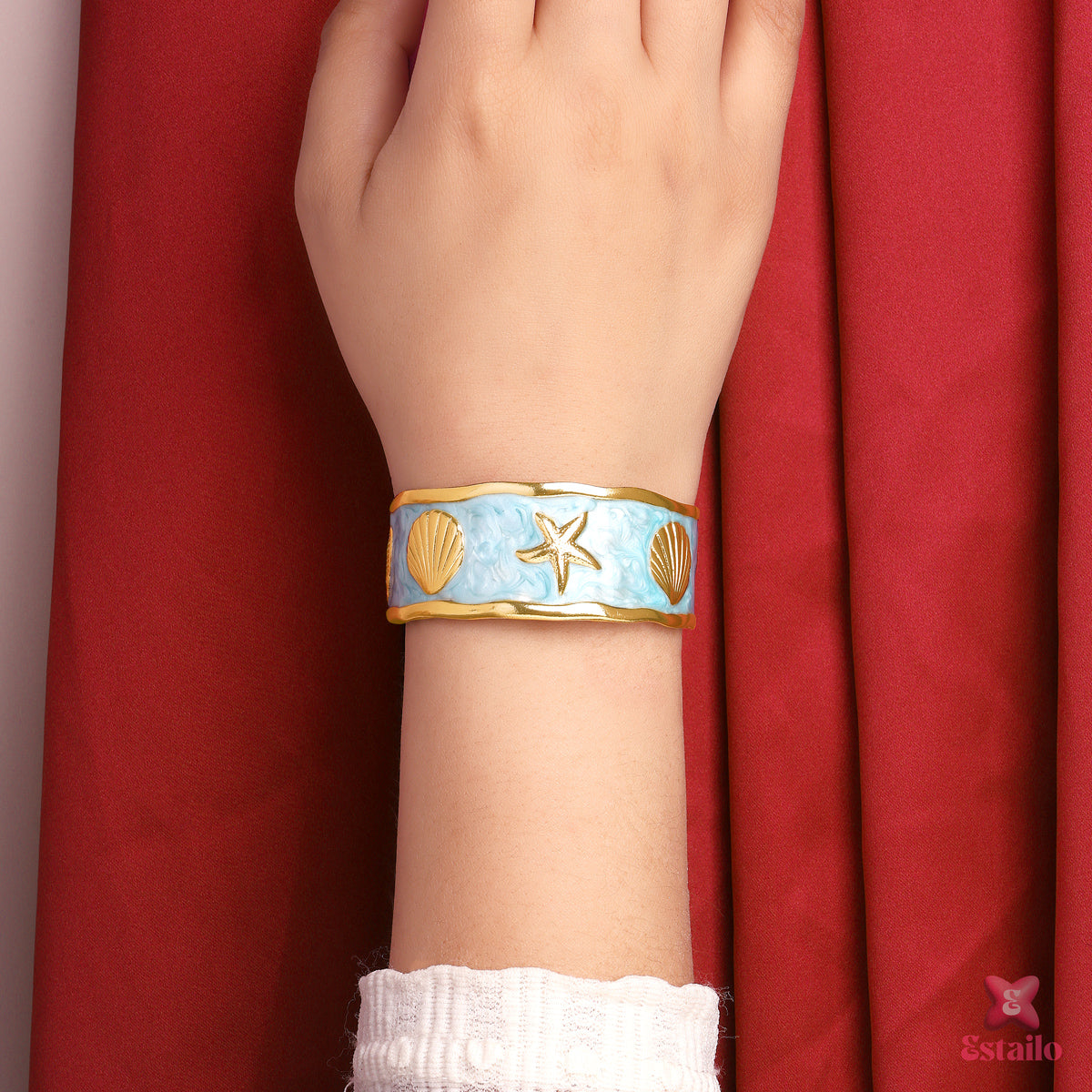 Ocean Whisper Cuff Bracelet