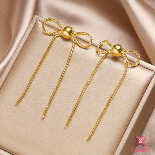 Ethereal Bow Dangles Earring
