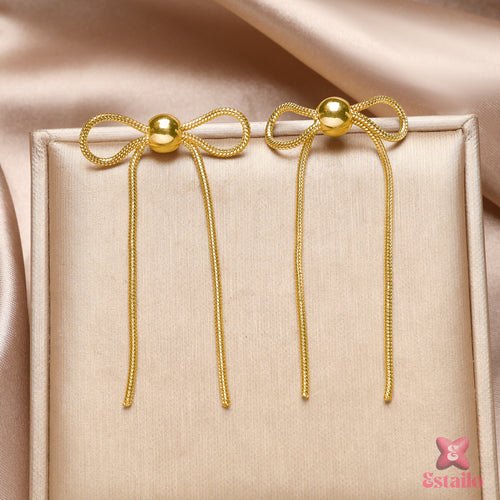 Ethereal Bow Dangles Earring