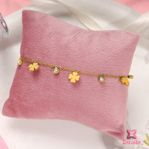 Four-Leaf Fortune Bracelet