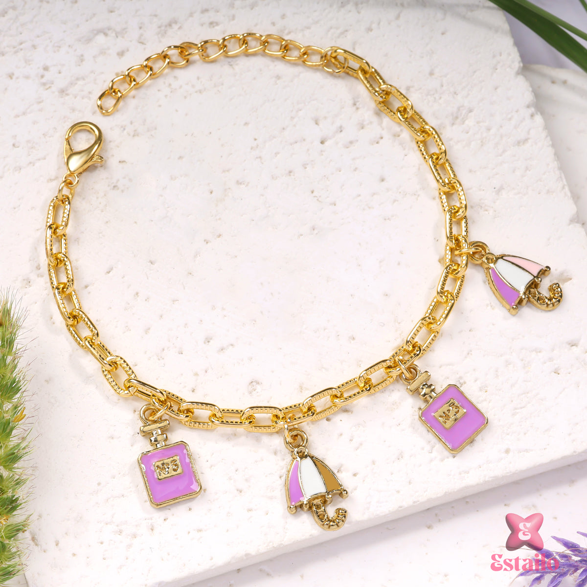 Rainy Day Glam Charm Bracelet
