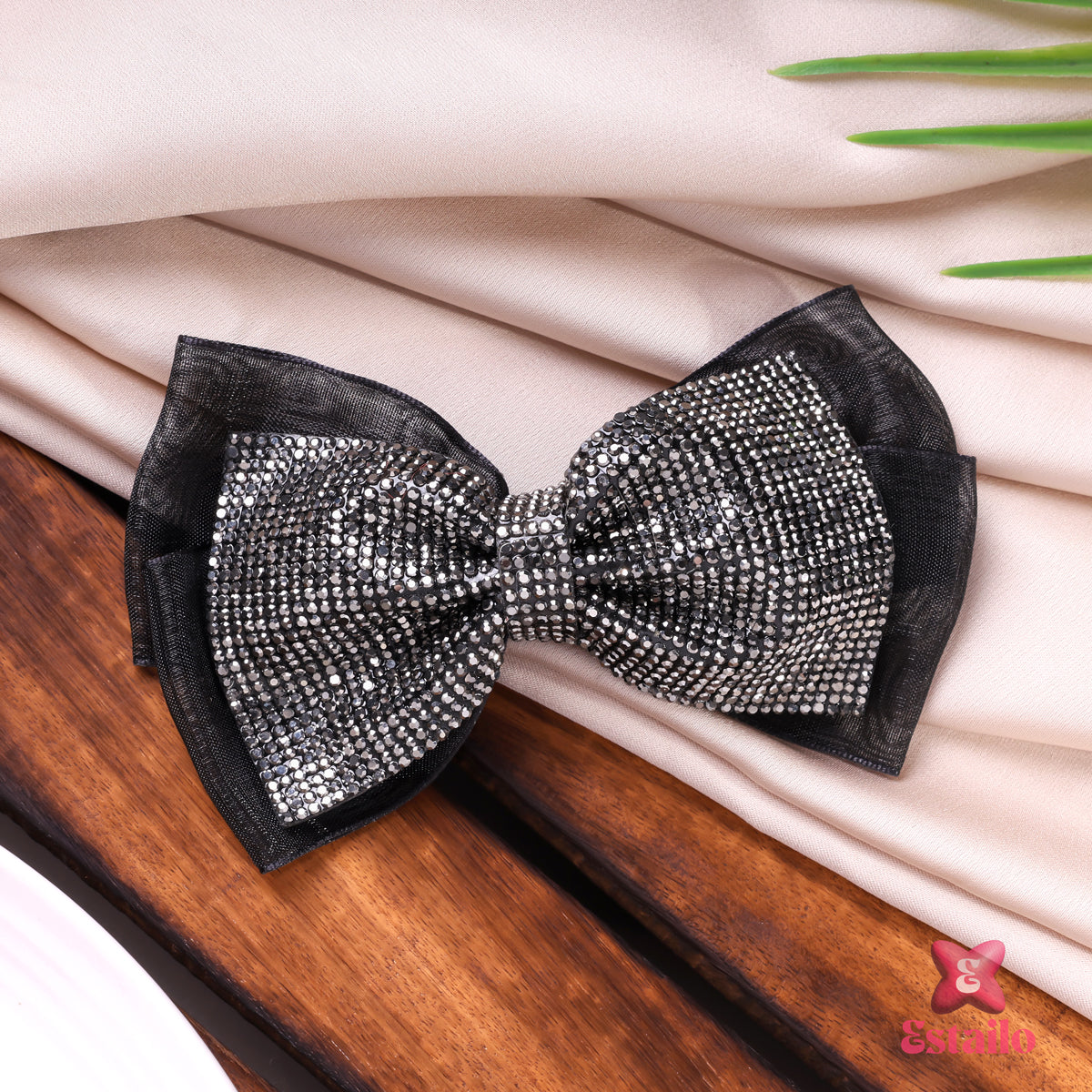 Organza Midnight Sparkle Clip