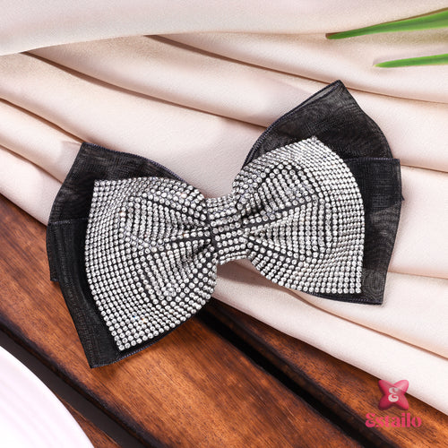 Gothic Glam Bow Clip